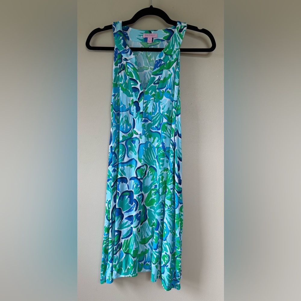 Lilly Pulitzer Achelle Dress in Green Lazy River - Small